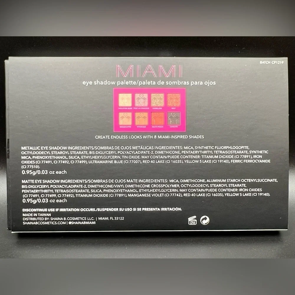 Shaina B. Miami Mini Eyeshadow Palette